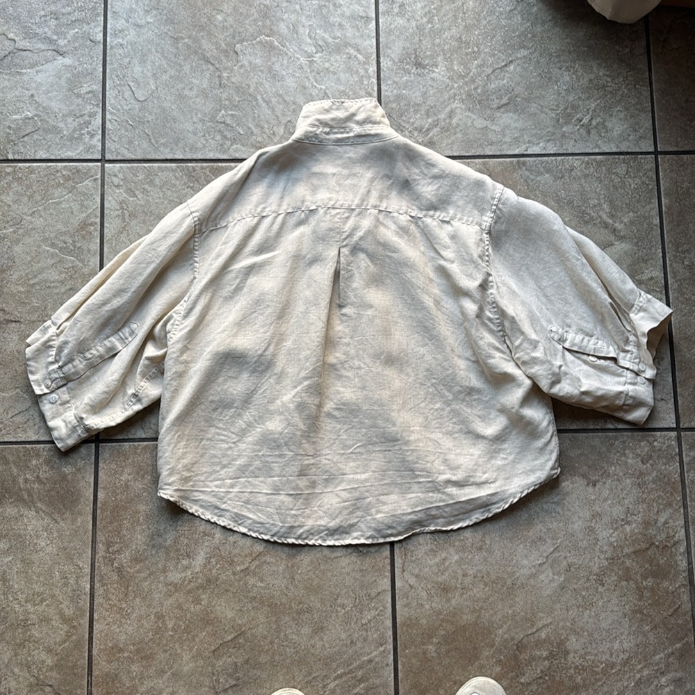 Deiji Studios Womens Linen Set Oatmeal M/L - Picture 10 of 12
